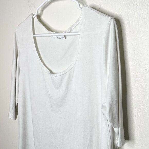 Bryn Walker Una Organic Cotton Asymmetrical Tunic in White - Women’s US M - Picture 4 of 10